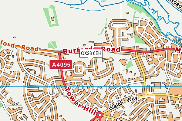 OX28 6EH map - OS VectorMap District (Ordnance Survey) OX28 6EH map - OS VectorMap District (Ordnance Survey)
