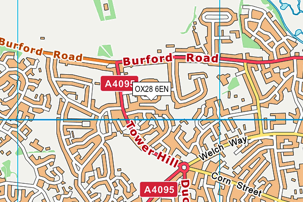 OX28 6EN map - OS VectorMap District (Ordnance Survey) OX28 6EN map - OS VectorMap District (Ordnance Survey)