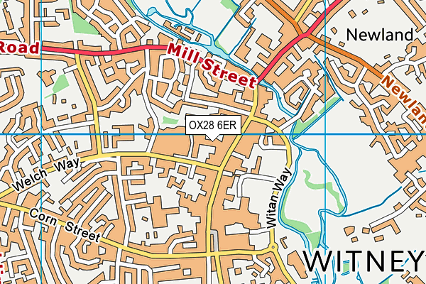 OX28 6ER map - OS VectorMap District (Ordnance Survey) OX28 6ER map - OS VectorMap District (Ordnance Survey)