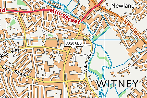 OX28 6ES map - OS VectorMap District (Ordnance Survey) OX28 6ES map - OS VectorMap District (Ordnance Survey)