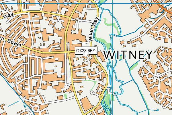OX28 6EY map - OS VectorMap District (Ordnance Survey) OX28 6EY map - OS VectorMap District (Ordnance Survey)