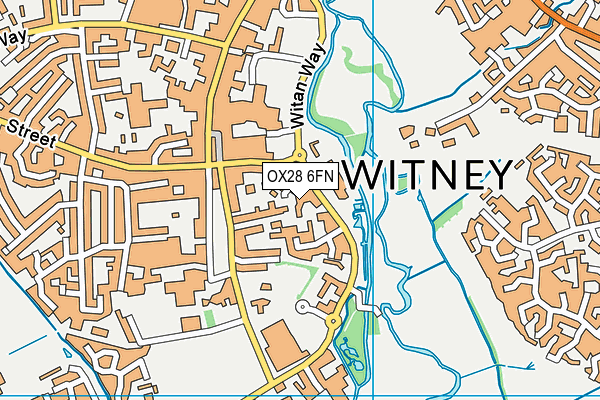 OX28 6FN map - OS VectorMap District (Ordnance Survey) OX28 6FN map - OS VectorMap District (Ordnance Survey)