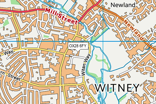 OX28 6FY map - OS VectorMap District (Ordnance Survey) OX28 6FY map - OS VectorMap District (Ordnance Survey)