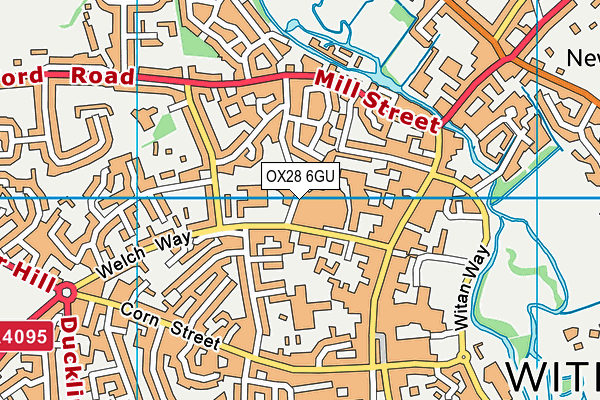 OX28 6GU map - OS VectorMap District (Ordnance Survey)