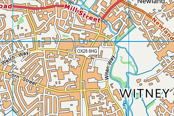 OX28 6HG map - OS VectorMap District (Ordnance Survey) OX28 6HG map - OS VectorMap District (Ordnance Survey)