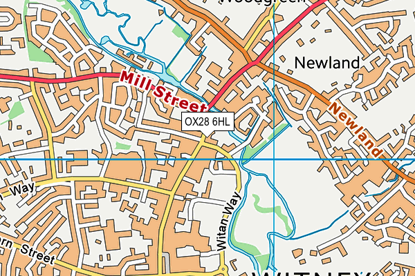 OX28 6HL map - OS VectorMap District (Ordnance Survey) OX28 6HL map - OS VectorMap District (Ordnance Survey)