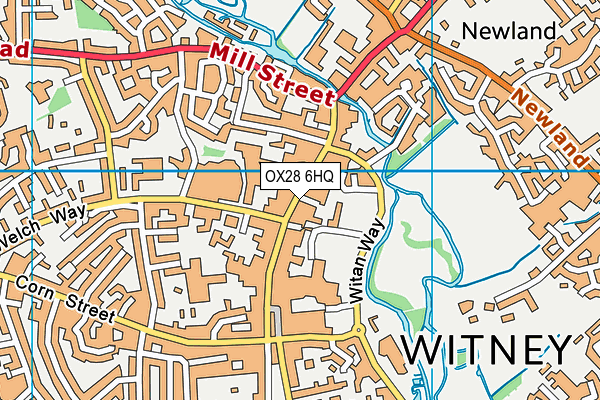 OX28 6HQ map - OS VectorMap District (Ordnance Survey)
