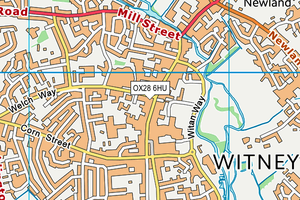 OX28 6HU map - OS VectorMap District (Ordnance Survey) OX28 6HU map - OS VectorMap District (Ordnance Survey)
