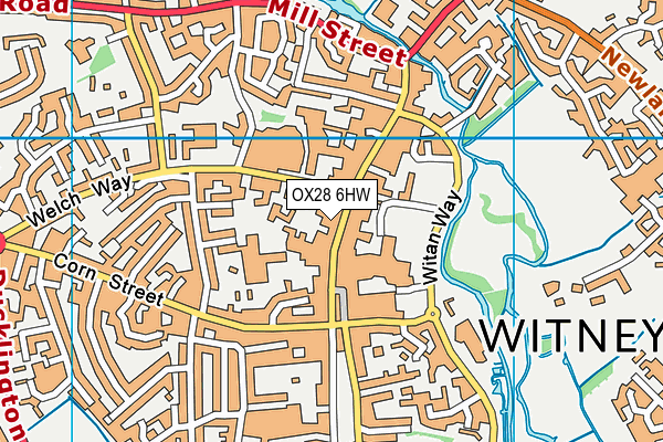 OX28 6HW map - OS VectorMap District (Ordnance Survey) OX28 6HW map - OS VectorMap District (Ordnance Survey)