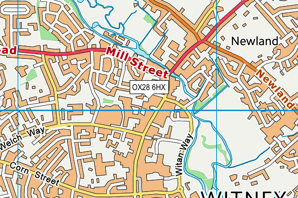 OX28 6HX map - OS VectorMap District (Ordnance Survey) OX28 6HX map - OS VectorMap District (Ordnance Survey)