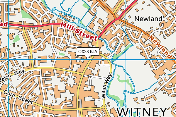OX28 6JA map - OS VectorMap District (Ordnance Survey) OX28 6JA map - OS VectorMap District (Ordnance Survey)