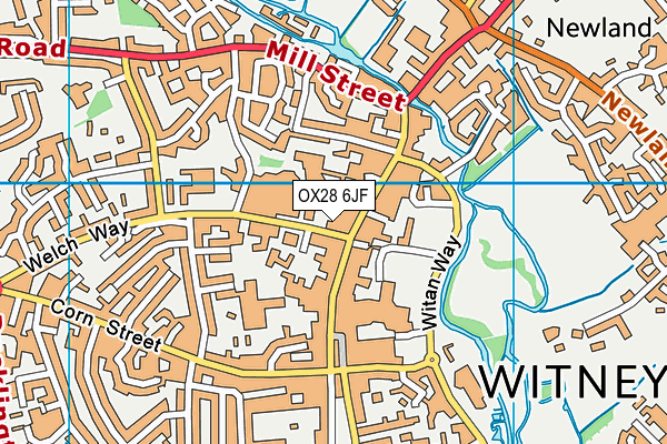 OX28 6JF map - OS VectorMap District (Ordnance Survey) OX28 6JF map - OS VectorMap District (Ordnance Survey)