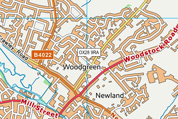 OX28 9RA map - OS VectorMap District (Ordnance Survey) OX28 9RA map - OS VectorMap District (Ordnance Survey)