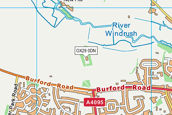 OX29 0DN map - OS VectorMap District (Ordnance Survey) OX29 0DN map - OS VectorMap District (Ordnance Survey)