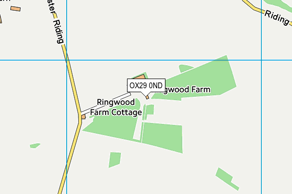 OX29 0ND map - OS VectorMap District (Ordnance Survey) OX29 0ND map - OS VectorMap District (Ordnance Survey)
