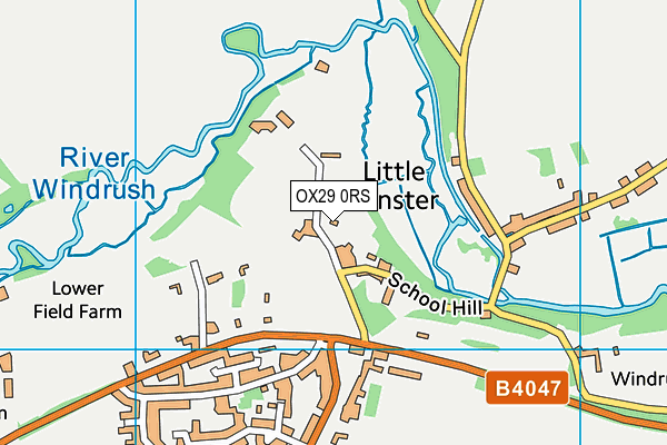 OX29 0RS map - OS VectorMap District (Ordnance Survey) OX29 0RS map - OS VectorMap District (Ordnance Survey)