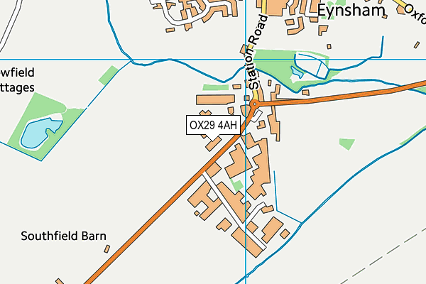 OX29 4AH map - OS VectorMap District (Ordnance Survey) OX29 4AH map - OS VectorMap District (Ordnance Survey)