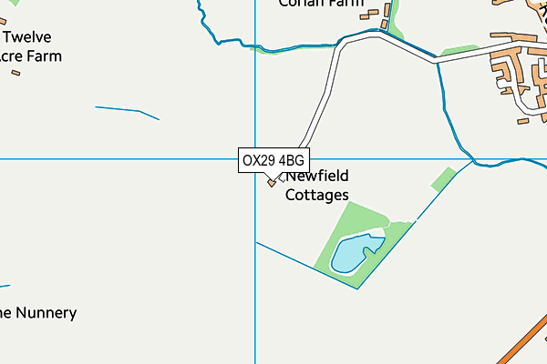 OX29 4BG map - OS VectorMap District (Ordnance Survey) OX29 4BG map - OS VectorMap District (Ordnance Survey)