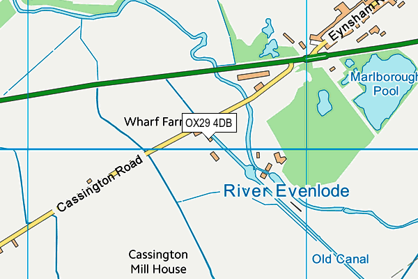 OX29 4DB map - OS VectorMap District (Ordnance Survey) OX29 4DB map - OS VectorMap District (Ordnance Survey)
