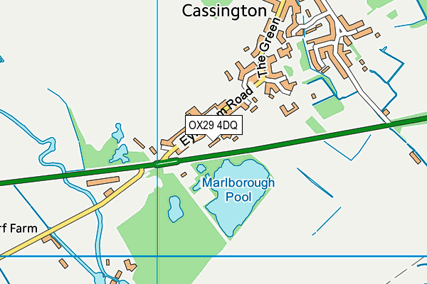 OX29 4DQ map - OS VectorMap District (Ordnance Survey)