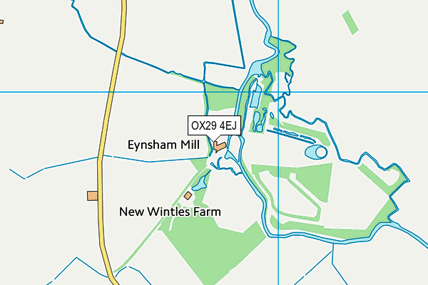 OX29 4EJ map - OS VectorMap District (Ordnance Survey) OX29 4EJ map - OS VectorMap District (Ordnance Survey)