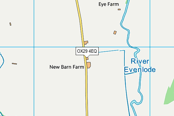 OX29 4EQ map - OS VectorMap District (Ordnance Survey) OX29 4EQ map - OS VectorMap District (Ordnance Survey)