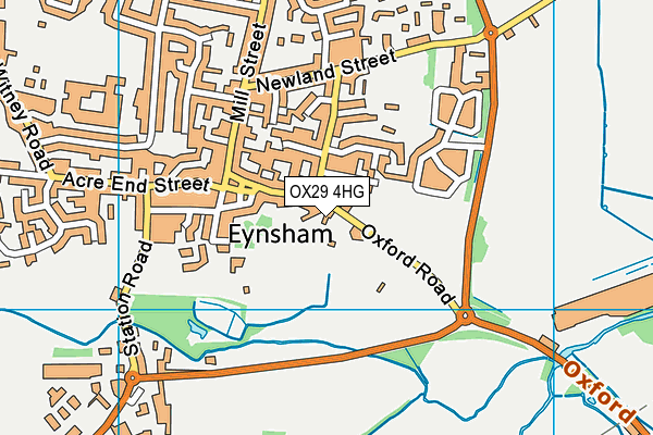 OX29 4HG map - OS VectorMap District (Ordnance Survey) OX29 4HG map - OS VectorMap District (Ordnance Survey)