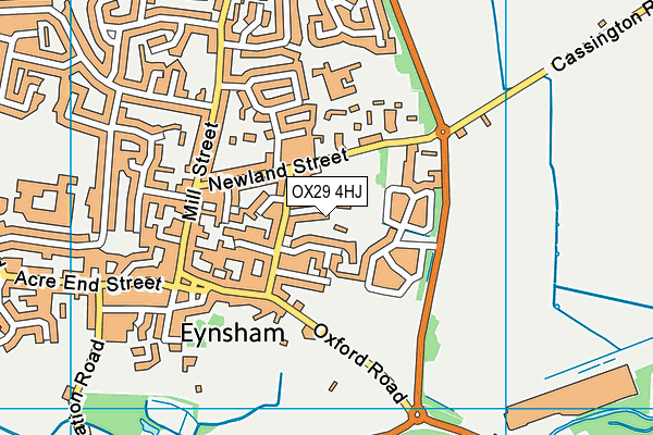 OX29 4HJ map - OS VectorMap District (Ordnance Survey) OX29 4HJ map - OS VectorMap District (Ordnance Survey)