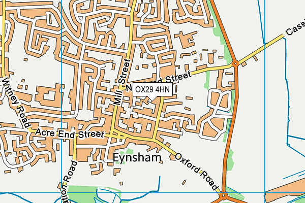 OX29 4HN map - OS VectorMap District (Ordnance Survey) OX29 4HN map - OS VectorMap District (Ordnance Survey)