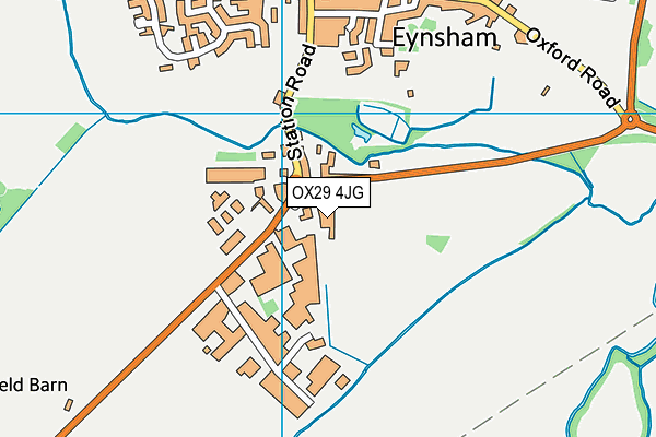 OX29 4JG map - OS VectorMap District (Ordnance Survey) OX29 4JG map - OS VectorMap District (Ordnance Survey)