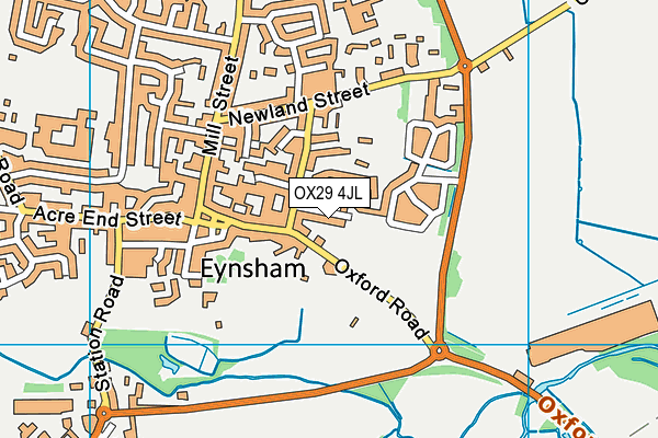 OX29 4JL map - OS VectorMap District (Ordnance Survey)