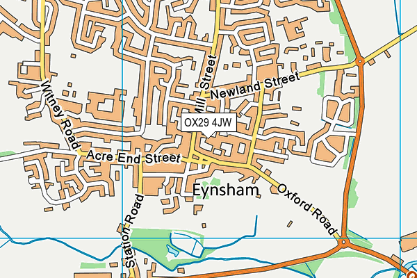 OX29 4JW map - OS VectorMap District (Ordnance Survey) OX29 4JW map - OS VectorMap District (Ordnance Survey)