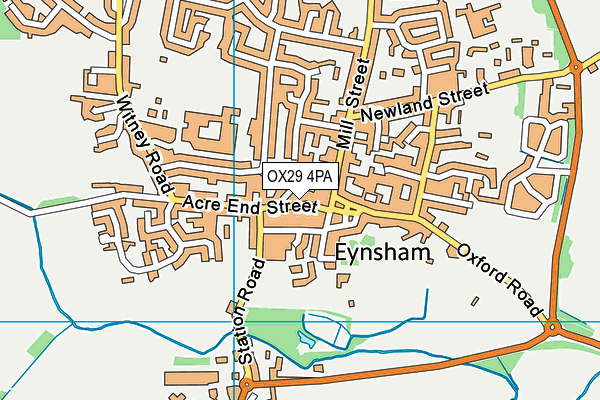 OX29 4PA map - OS VectorMap District (Ordnance Survey)