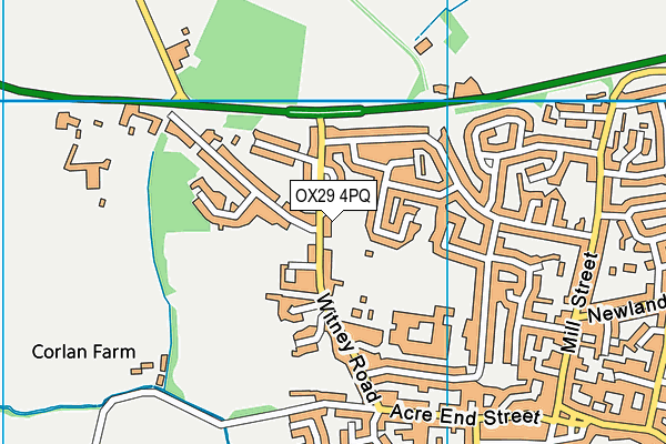 OX29 4PQ map - OS VectorMap District (Ordnance Survey) OX29 4PQ map - OS VectorMap District (Ordnance Survey)