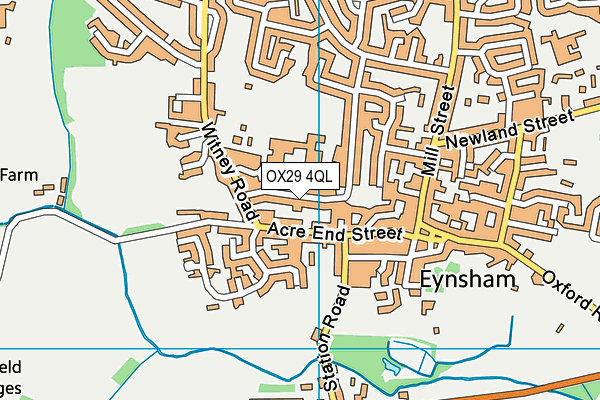 OX29 4QL map - OS VectorMap District (Ordnance Survey) OX29 4QL map - OS VectorMap District (Ordnance Survey)