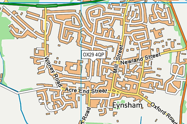 OX29 4QP map - OS VectorMap District (Ordnance Survey) OX29 4QP map - OS VectorMap District (Ordnance Survey)