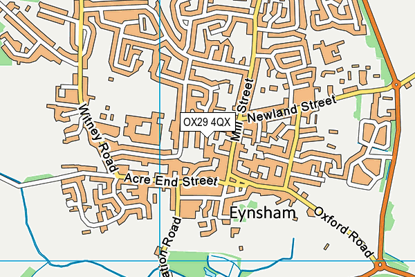 OX29 4QX map - OS VectorMap District (Ordnance Survey) OX29 4QX map - OS VectorMap District (Ordnance Survey)