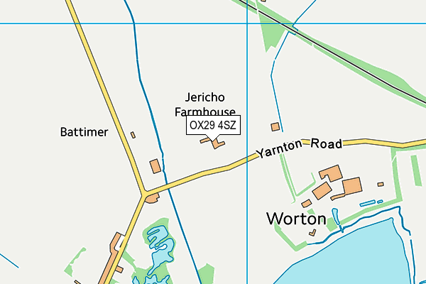 OX29 4SZ map - OS VectorMap District (Ordnance Survey) OX29 4SZ map - OS VectorMap District (Ordnance Survey)