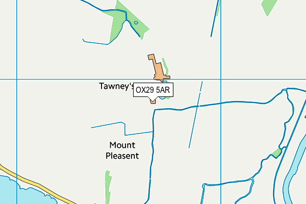 OX29 5AR map - OS VectorMap District (Ordnance Survey) OX29 5AR map - OS VectorMap District (Ordnance Survey)
