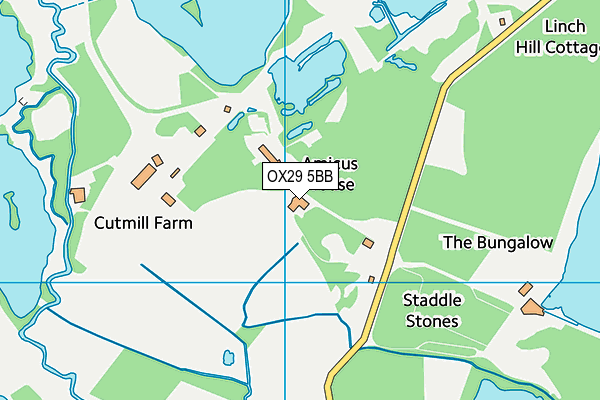 OX29 5BB map - OS VectorMap District (Ordnance Survey) OX29 5BB map - OS VectorMap District (Ordnance Survey)