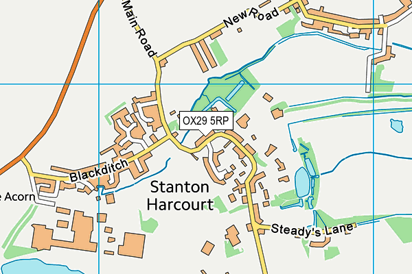 OX29 5RP map - OS VectorMap District (Ordnance Survey) OX29 5RP map - OS VectorMap District (Ordnance Survey)