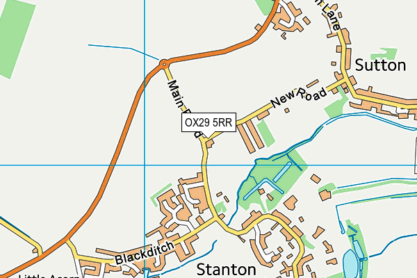 OX29 5RR map - OS VectorMap District (Ordnance Survey) OX29 5RR map - OS VectorMap District (Ordnance Survey)