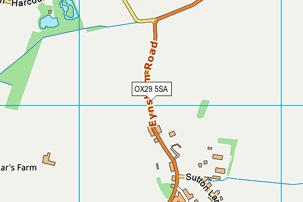 OX29 5SA map - OS VectorMap District (Ordnance Survey) OX29 5SA map - OS VectorMap District (Ordnance Survey)