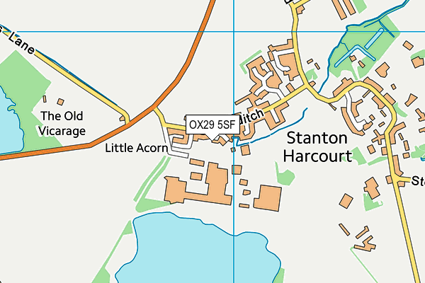 OX29 5SF map - OS VectorMap District (Ordnance Survey) OX29 5SF map - OS VectorMap District (Ordnance Survey)
