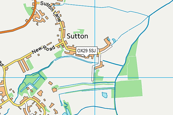 OX29 5SJ map - OS VectorMap District (Ordnance Survey)