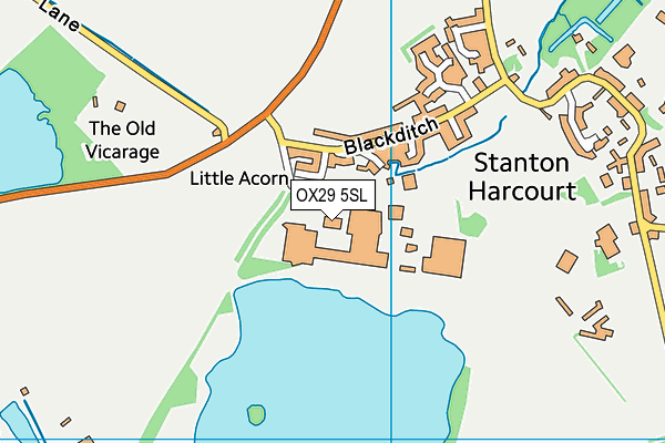 OX29 5SL map - OS VectorMap District (Ordnance Survey) OX29 5SL map - OS VectorMap District (Ordnance Survey)