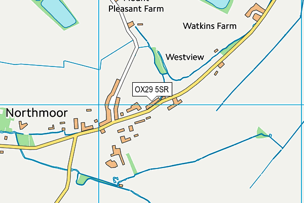 OX29 5SR map - OS VectorMap District (Ordnance Survey) OX29 5SR map - OS VectorMap District (Ordnance Survey)