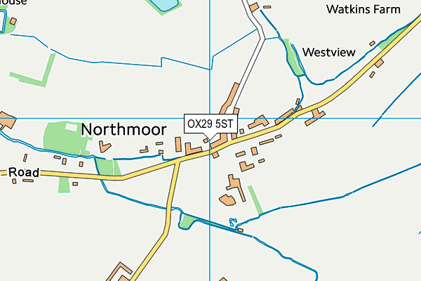 OX29 5ST map - OS VectorMap District (Ordnance Survey) OX29 5ST map - OS VectorMap District (Ordnance Survey)