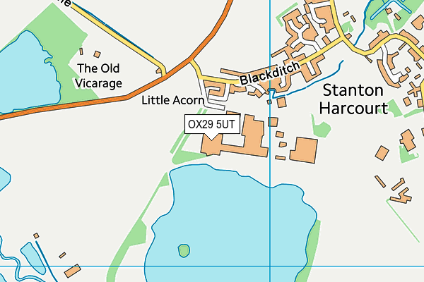 OX29 5UT map - OS VectorMap District (Ordnance Survey) OX29 5UT map - OS VectorMap District (Ordnance Survey)