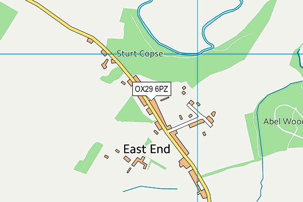 OX29 6PZ map - OS VectorMap District (Ordnance Survey) OX29 6PZ map - OS VectorMap District (Ordnance Survey)